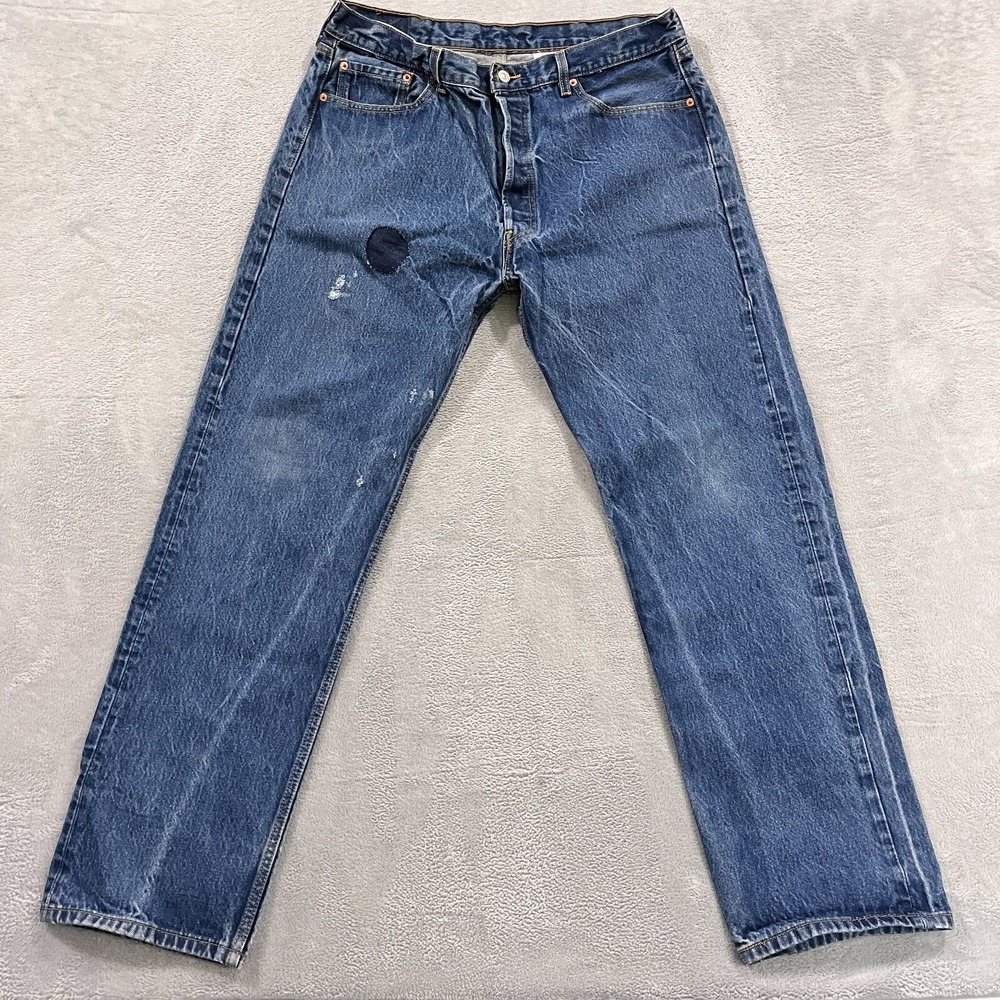 Vintage Y2K Levi's 501 XX Jeans Men‎ 36x33* Blue Straight Leg 1990s